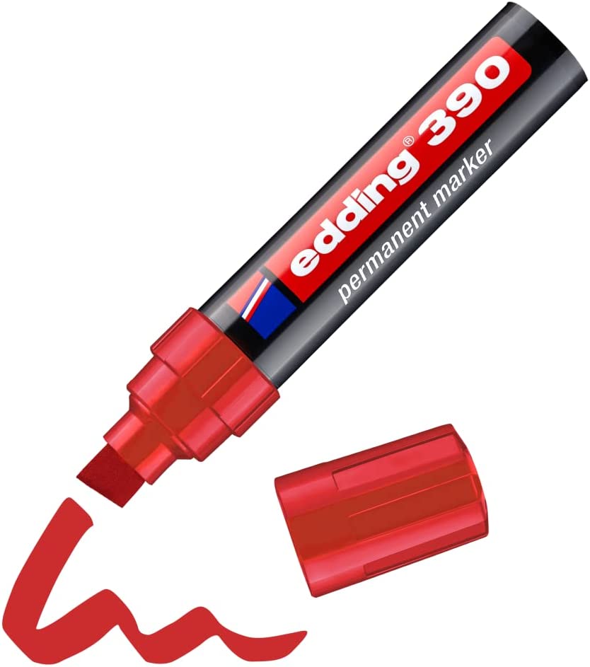 Marcador Edding 390 Recargable Permanente Biselada 4-12mm